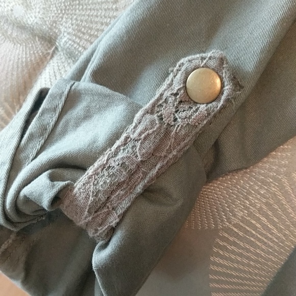 Sebby hooded utility jacket, sage - Picture 6 of 8